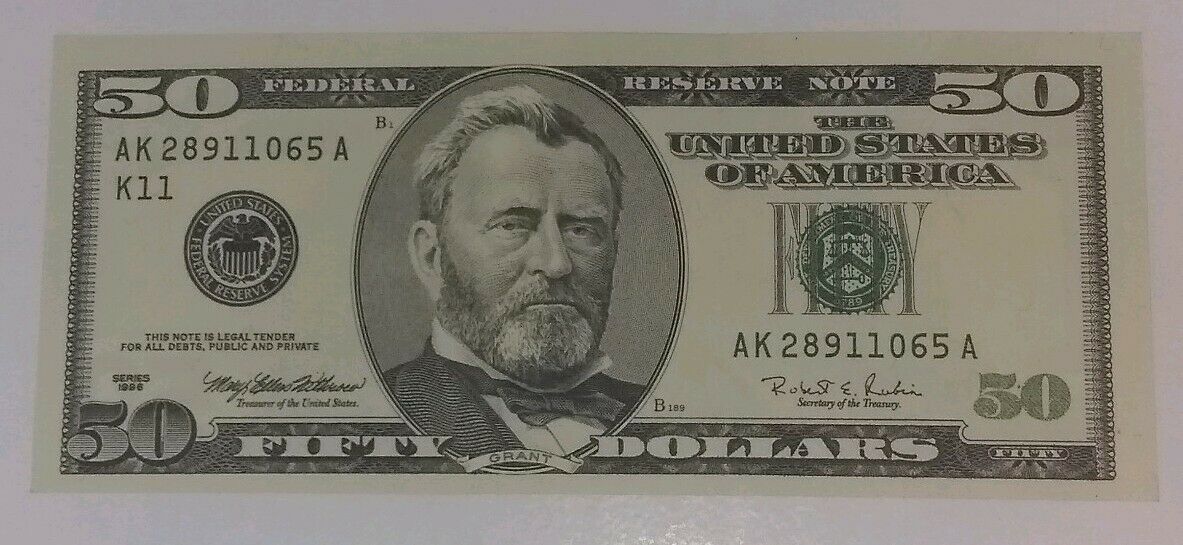 $50 Dollars Bill Series 1996 (Dallas) 