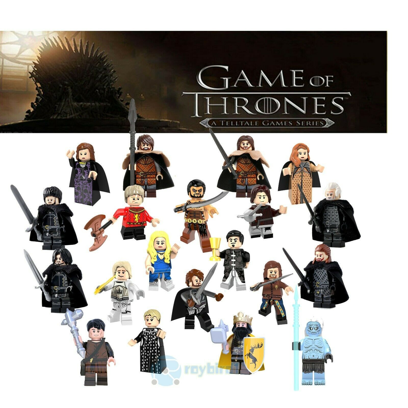 20Pcs Collection Game of Thrones The Wall Night's Watch Minifigure Custom Toy