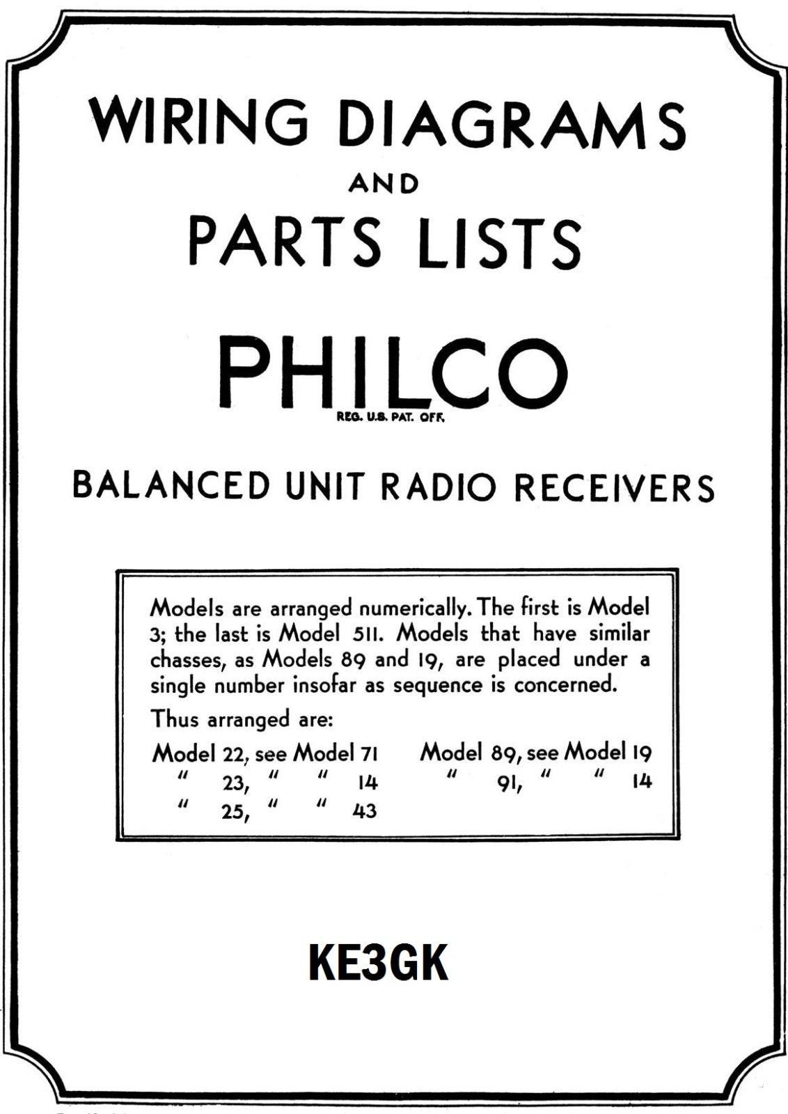 PDF CDROM Home Auto Radios 1939-1942  Philco RMS Yearbooks 