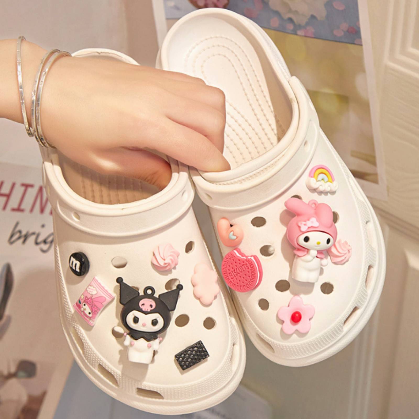 Cinnamoroll Shoe Charms For Crocs，Sanrio Kuromi Cinnamoroll Croc Charms ...