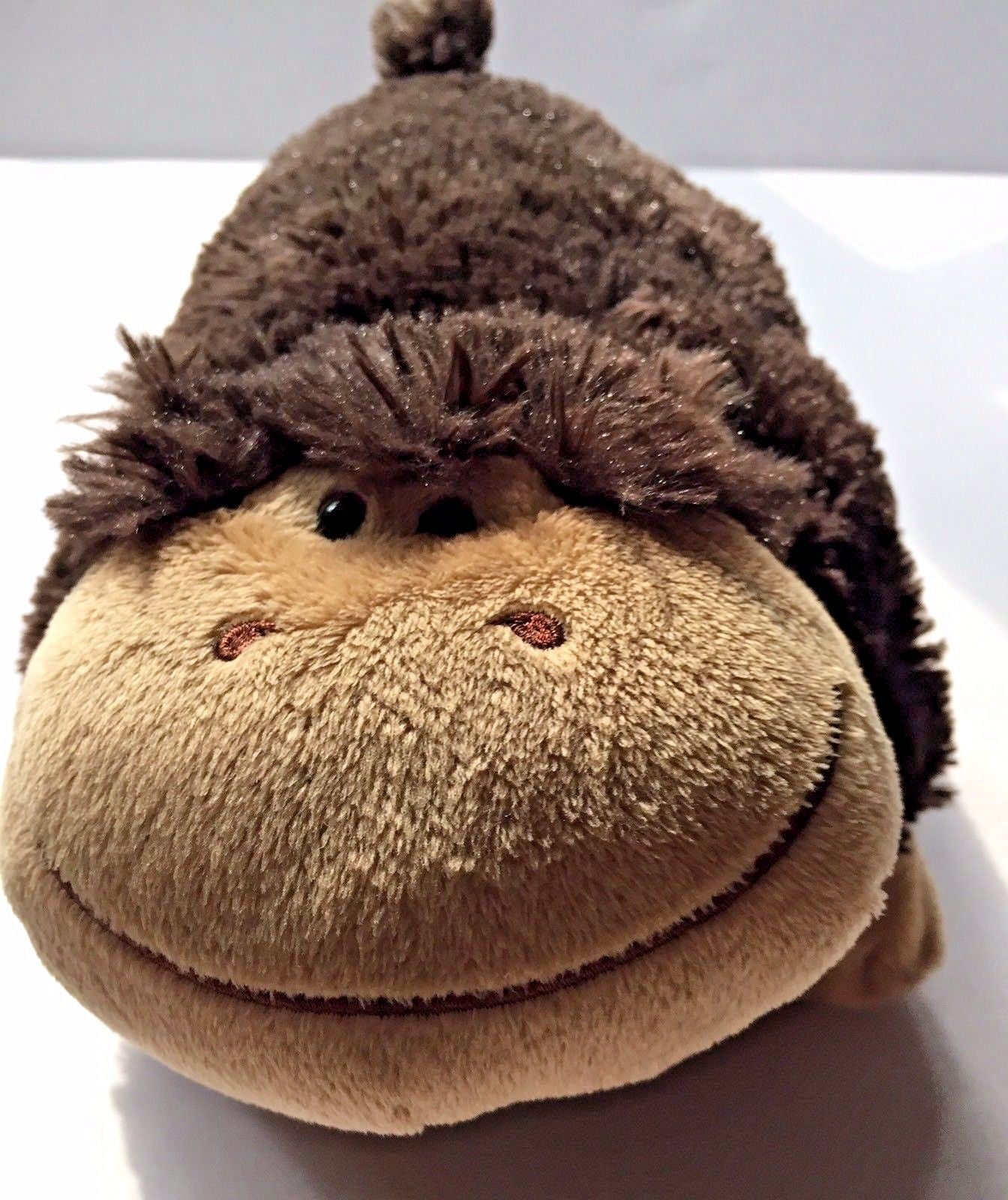 Pillow Pets Pee Wees Monkey Plush Dark Brown Stuffed Animal Other