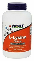 Now Foods L-Lysine 500 Milligrams, 250 Tablets - $17.08
