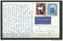 Germany 1959 Postal Card to USA Nurtingen - $1.98