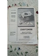 Owner&#39;s Manual Craftsman Bis-Kit System Plate/Edge Joiner. Model No.171.... - $4.94