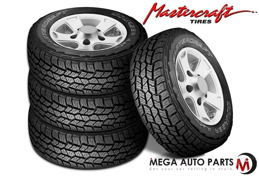 4 Mastercraft Courser AXT 225/70R16 OWL All Terrain Performance Tires ...