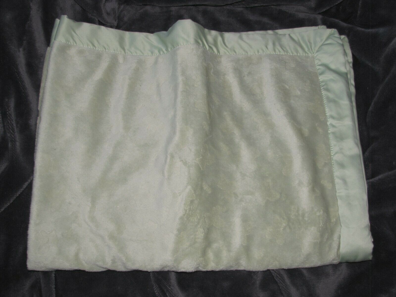 sage green baby blanket