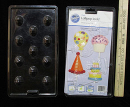 2 Wilton Party Lollipop Candy Molds Easter Eggs &amp; Birthday Cake Cupcake ... - $6.57