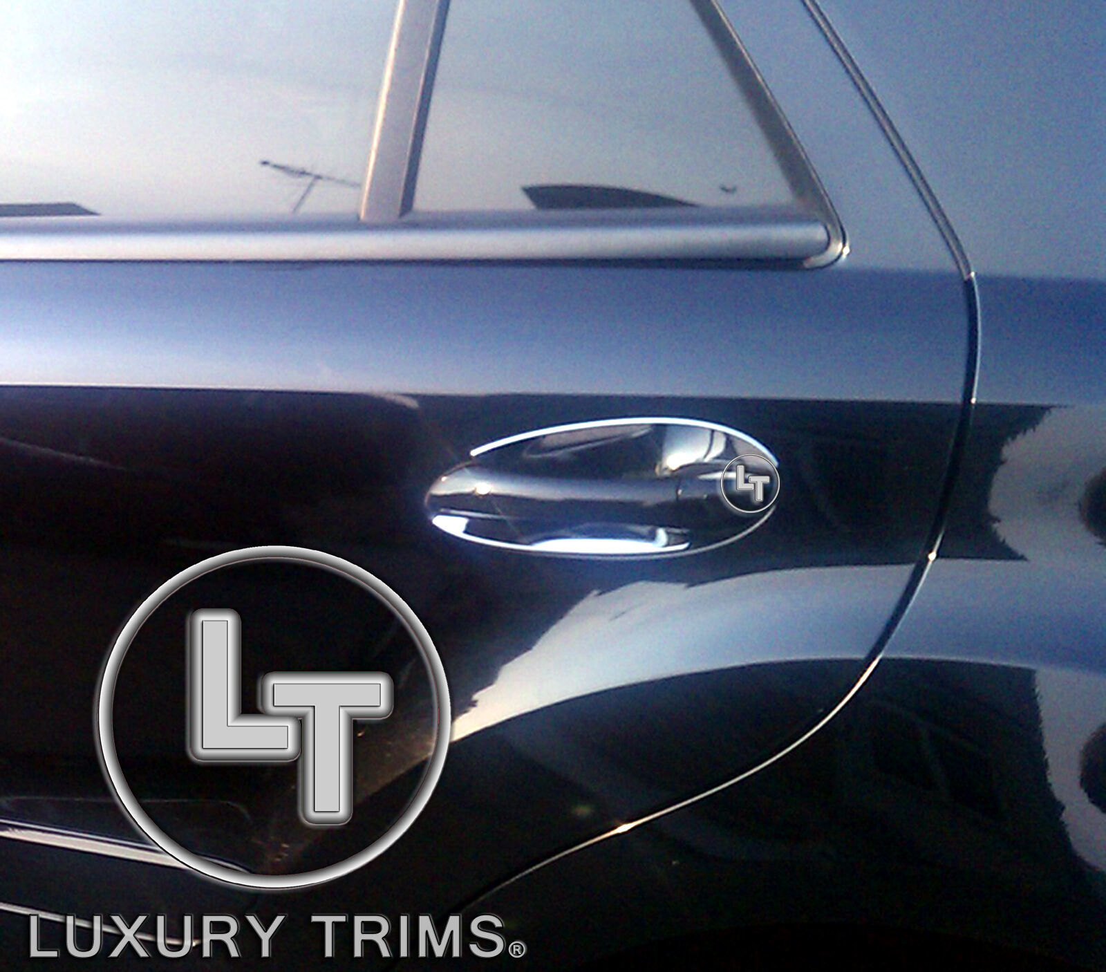 Mercedes GL x166 Chrome Door Handle Inserts by Luxury decorations 2013-2016
