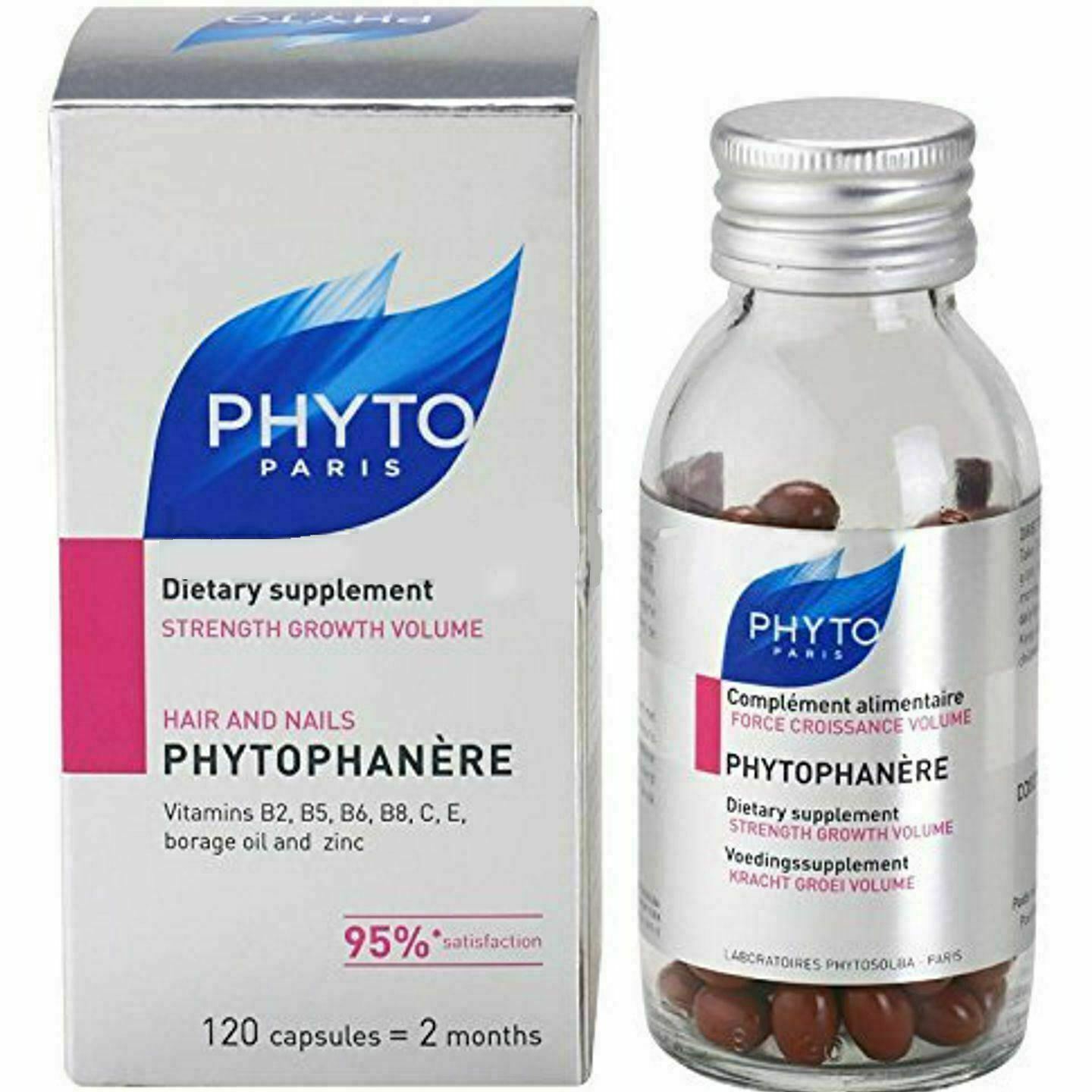 PHYTO Phytophanere Hair & Nails Dietary Supplement 120 Caps (2 months