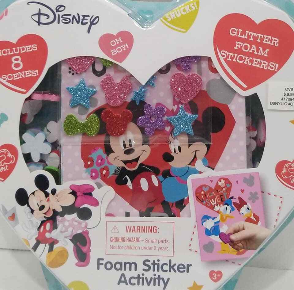 Disney Glitter Foam Stickers Foam Sticker Activity Age 3+ (LOC RM-8-1) - $12.19