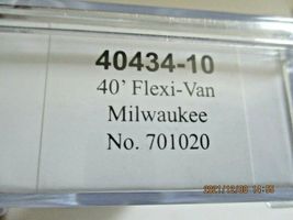 Trainworx Stock # 40434-10 to -12 Milwaukee 40' Flexi-Van Trailer N-Scale image 5