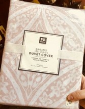 Pottery Barn Teen Izzi Rings Duvet Cover Blush Queen 2 Standard Shams Pink New - $126.40