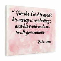 Bible verse canvas for lord is good psalm 100: 5 christian scripture wall art - $85.48+