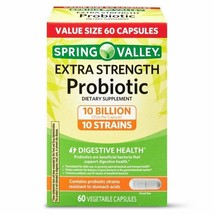 Spring Valley Extra Strength Probiotic Vegetable Capsules Value Size 60 Capsules - $39.99