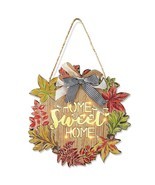 Welcome Sign For Front Porch Maple Leaves Wood Home Door Sign Welcome  - $25.99