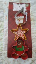 Wilton Christmas Cookie Cutter Set 3pc New  - $3.95