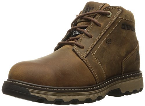 Cat Footwear Men's Parker Steel Toe Industrial & Construction Shoe, Dark Beige,