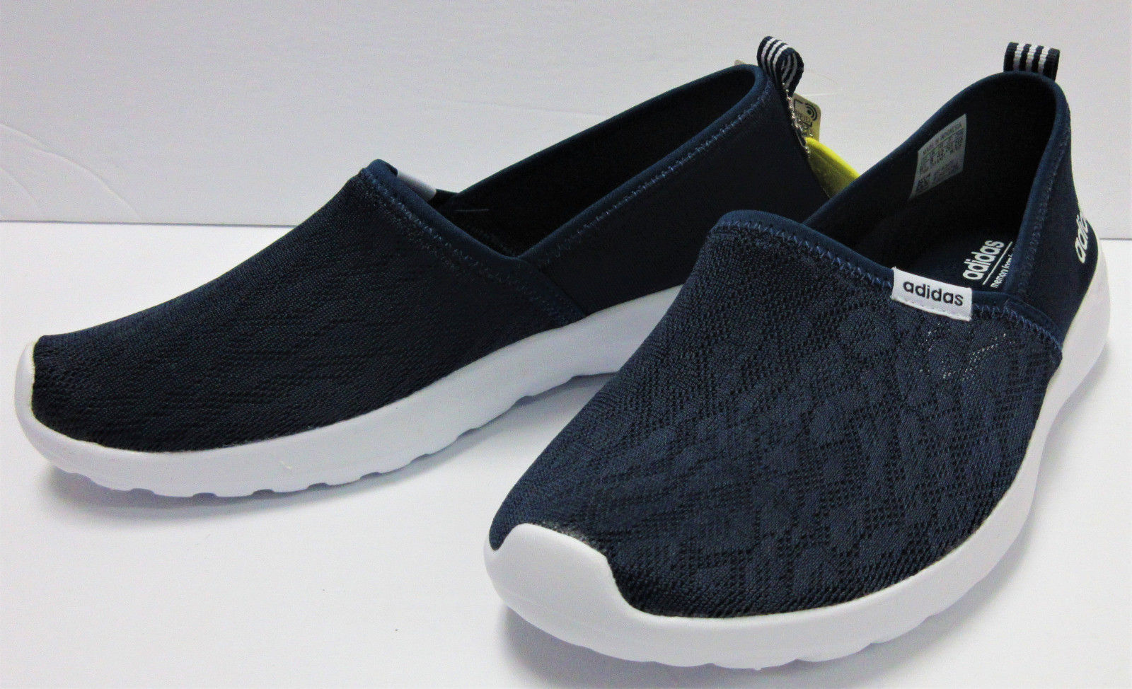 Adidas Women's Cloudfoam Lite Racer Slip-On Running Shoes - Navy - Size ...