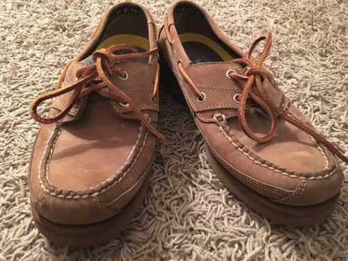 Primary image for Timberland Mens Suede Leather Lace-up Boat Shoes, Size 7M