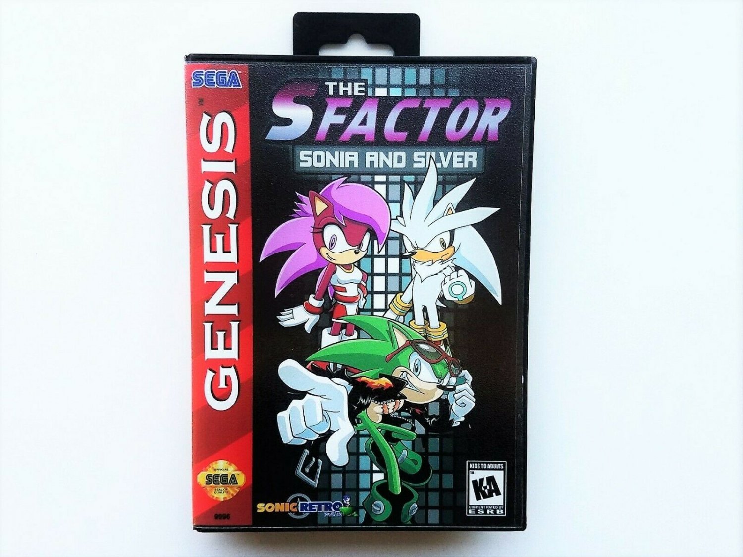 S Factor Sonia and Silver - Custom Case / Game Sega Genesis