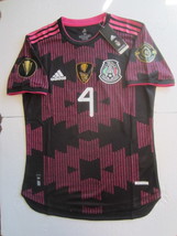 Edson Alvarez Mexico Gold Cup Champions Match Black Home Soccer Jersey 2020-2021 - $90.00