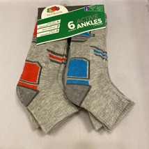 Fruit of the Loom Boys Ankle Socks L Gray Active - $10.98