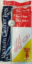 Hoover Type A Vacuum Bags 5 Upright Top Fill Trend Basics Brand #520 - $7.70