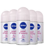 4 x Nivea Pearl &amp; Beauty Women Antiperspirant Deodorant Roll On 50ml/1.7... - $33.90