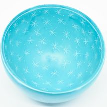 Vaneal Group Handmade Soapstone Blue Flower & Star Design Trinket Bowl Kenya image 3
