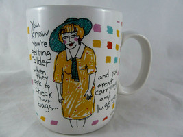 Vintage Shoebox Hallmark Mug You know you are getting older when they ask - $10.29