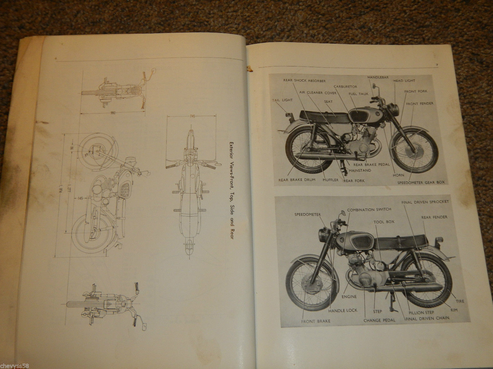 ... 1965-1969 65 69 HONDA CB125 CB 125 CB160 CB 160 SHOP SERVICE REPAIR  MANUAL ...