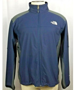 The North Face Apex Soft Shell Windproof Jacket Mens Large Blue Gray - $45.00