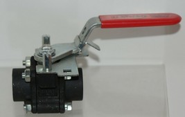 Flowserve Worcester Controls 444466PMSE Ball Valve 1/2 Inch Red Lever Handle image 2