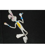 Amscan Rubber EASTER BUNNY Bendy Toy Poseable Bendable Figure 70s - $14.84