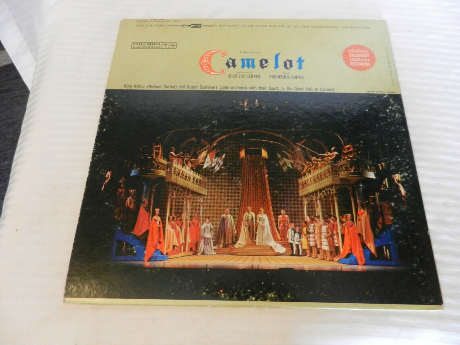 Camelot Broadway Cast LP Album Columbia #KOS2031 Julie Andrews, Richard ...