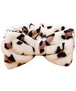 Hair Band Makeup Hair Wash A Face With Hair Hoop Bowknot Headdress(Leopard) - $16.54