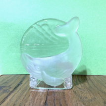 Candle Holders PARTYLITE Retired Frosted Whale Sealife Tealight Votive H... - $10.00