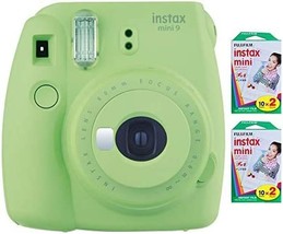 Fujifilm Instax Mini 9 Instant Camera (Lime Green) With 2 X, 40 Exposures - $116.99