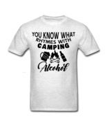 Camping Alcohol T Shirt - $21.99