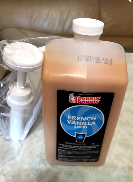 dunkin donuts vanilla syrup