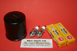 Oil Filter Brute Force 650 750 4x4 KVF 650i Kawasaki Tune up kit Spark Plugs