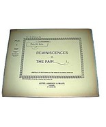 1893 Chicago Worlds Fair REMINISCENCES Photo Series 1,8 Columbus Exposition - $23.03