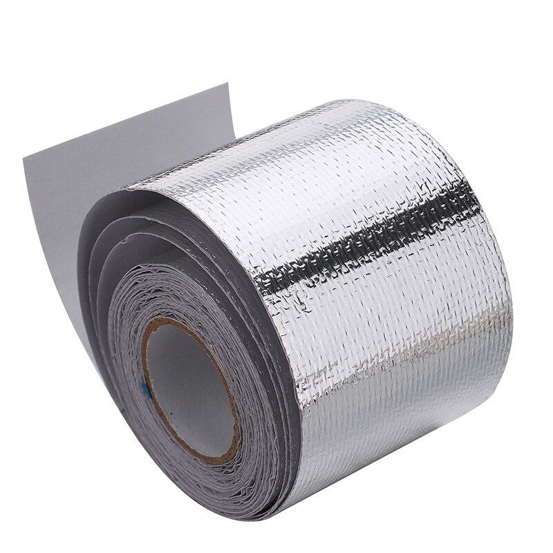 5m Exhaust Heat Tape Manifold Downpipe High Temperature Bandage Tape Silver Adhe Home & Garden