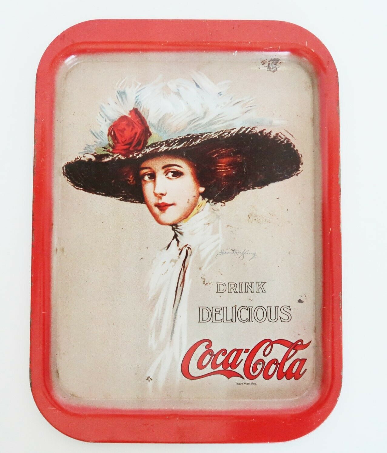 Primary image for 1971 Coca Cola Coke tin lithograph serving tray Hamilton King Gibson Girl
