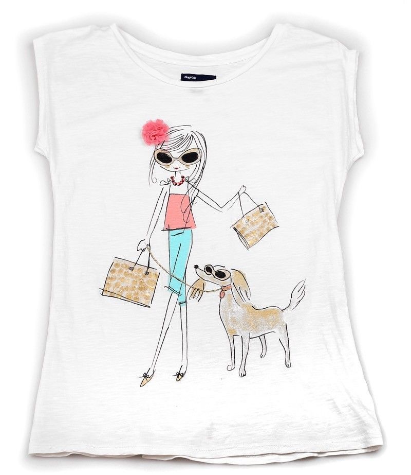 Girls L//S Tee Shirt FASHION GIRL Silver Glitter M 7-8 L 10-12 XL 14-16 BLACK