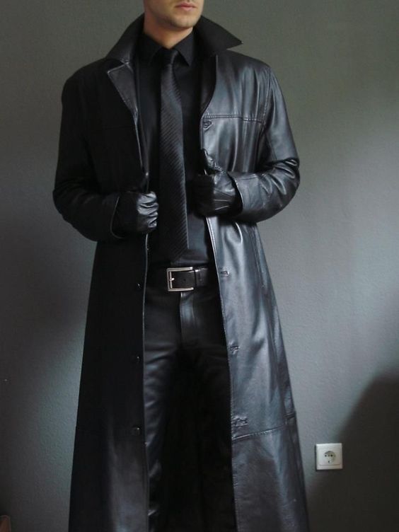 Men Leather Coat Winter Long Genuine Real Men Leather Coat Winter Long Genuine Real Trench Uk19