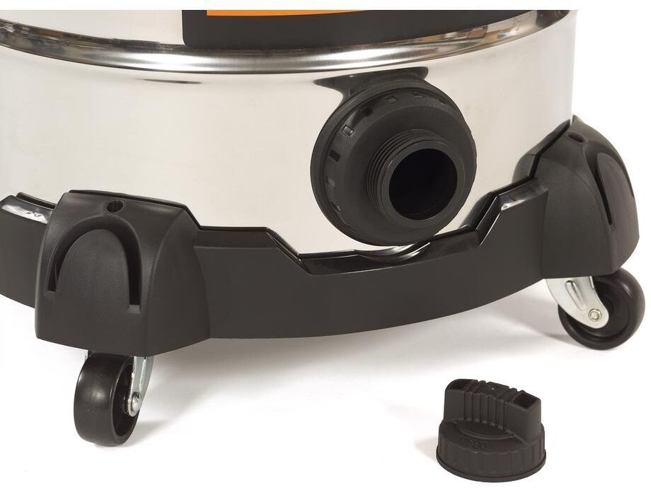 RIDGID Wet Dry Vac Vacuum 10 Gal. 6.0 Peak HP Stainless Steel Rolling