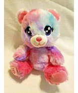 Build A Bear Mini Buddies Sweet Bear Heart Eyes Pink Blue Purple Tie Dye - $29.68