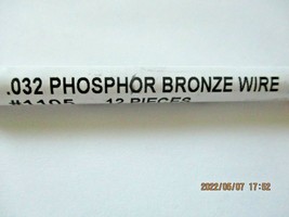 Tichy #1105 Phosphor Bronze Wire .032 Tube of 12 Pieces image 2