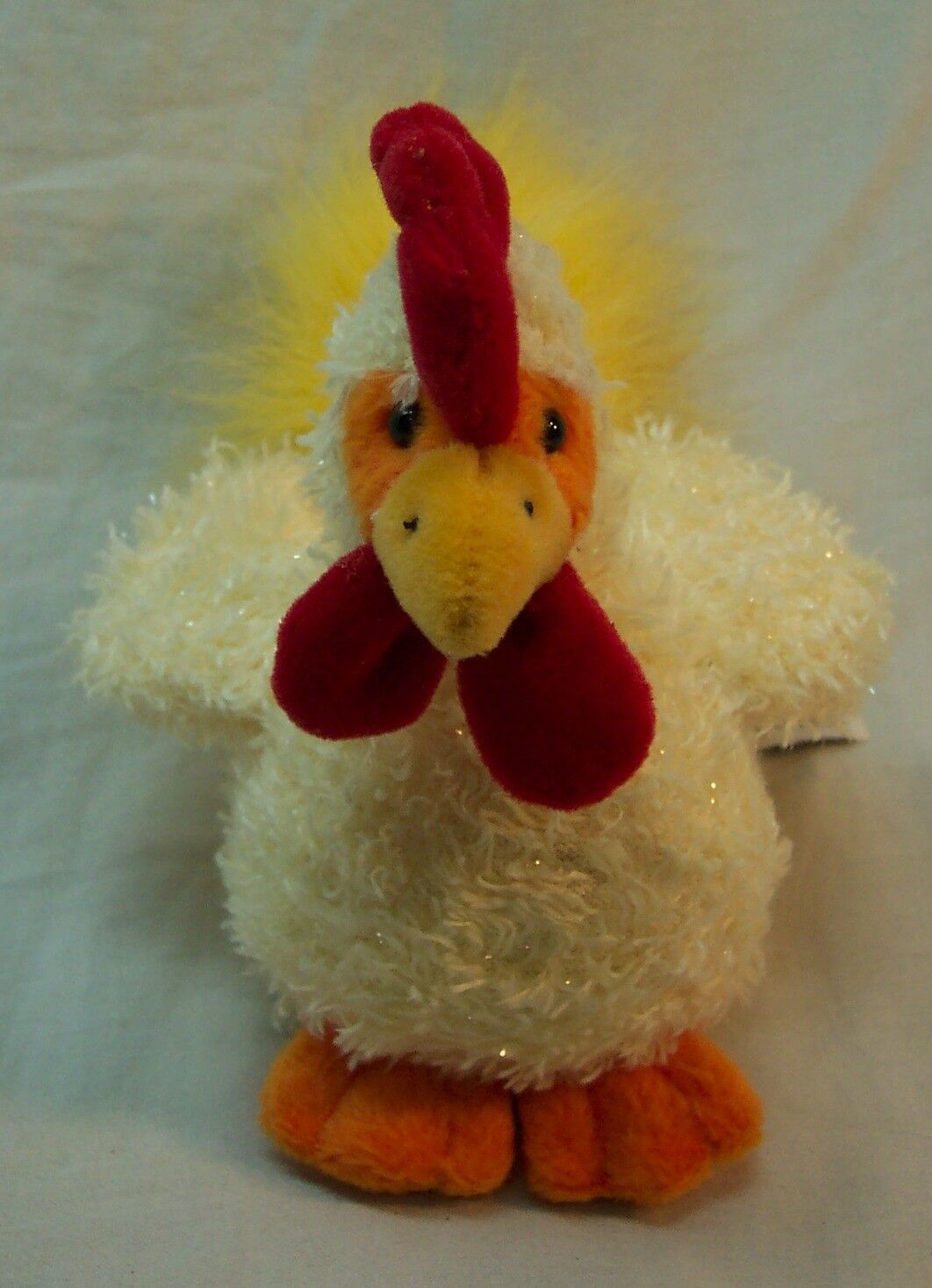 Aurora VERY LITTLE YELLOW ROOSTER CHICKEN 6" Plush STUFFED ANIMAL Toy